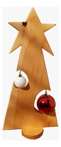 Árbol Pino De Navidad De Madera 43 Cm