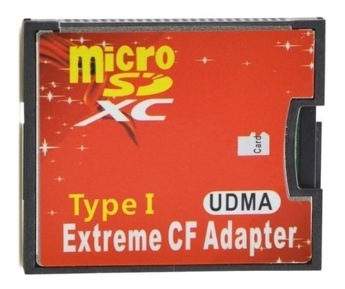 Adaptador Compact Flash Micro Sd Extreme Nuevo 