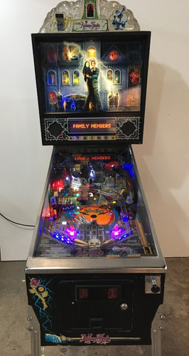 Flipper Pinball Addams Family . Restaurado . Locos Adams