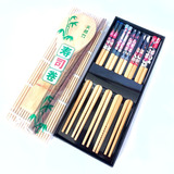 Pack 5 Pares Palillos+set Esterilla Sushi Roll De Bambú