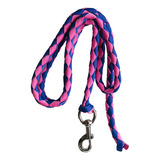 Cuerda De Plomo Para Caballos Con Clip De 4 Metros Azul Rosa