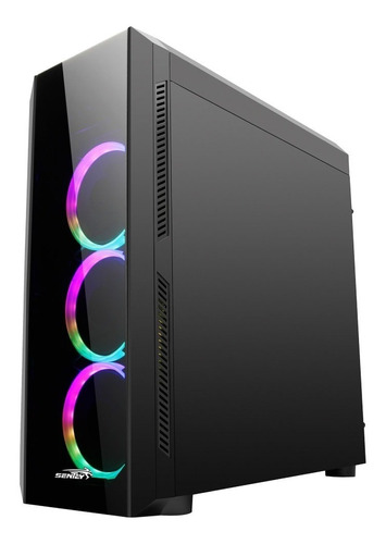 Gabinete Pc Gamer Sentey Z20 X 4 Fan Rgb Rainbow Full Pce