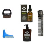 Kit Aceite Barba, Peine, Beardbro, Shampoo, Cepillo Barberia