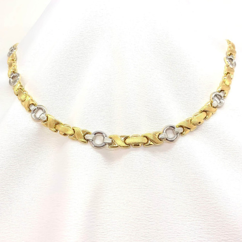 Cadena Oro 18kt Mujer Besos Abrazos Xoxo 45 Cm