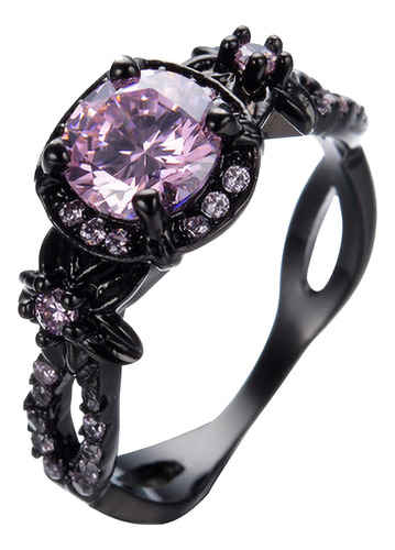 N Ring 9827, Moderna Aleación De Cobre Negro Para Mujer Con