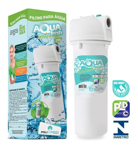 Filtro Pia Aquafresh Intense 230 Br Carvão Ativado C/ Refil