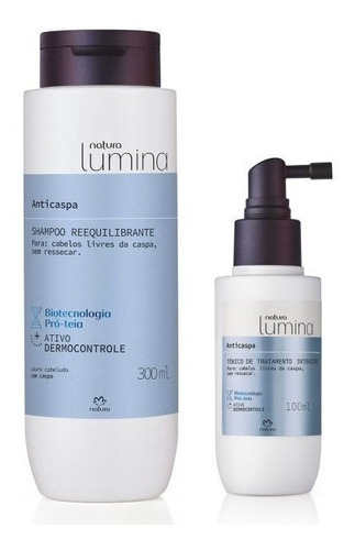 Kit Anticaspa Lumina Natura Shampoo + Protector Termico