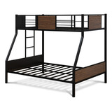 East West Furniture Jaftblk Jackson - Litera De Tamaño Mat.