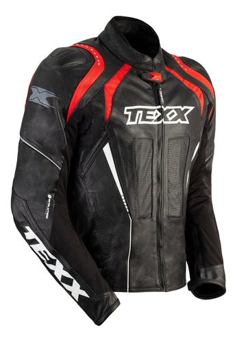 Jaqueta Couro Esportiva Texx Sniper V2 Motociclista Cupim