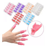  10 Clip Silicone P/ Remover Esmalte Polonês Dedeiras