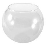 Vaso De Esfera Redonda Em Aquário De Vidro Transparente