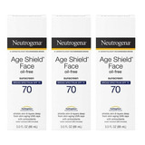 Neutrogena Age Shield Face Protector Solar S.p.f 70 3 Pack