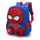 Mochila Preescolar Dibujos Animados Spiderman 3d Para Niños