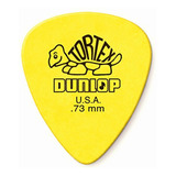 Dunlop Tortex Púas De Guitarra Amarillas Estándar De 0.73