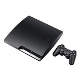 Sony Playstation 3 Slim Ps3 Play 3 500gb + 1 Controles + 500gb + Gta 5 + Fifa 19 + God Of War 3