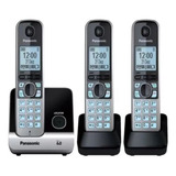 Telefone Sem Fio Panasonic + 2 Ramal Externo Kx-tg6713lbb