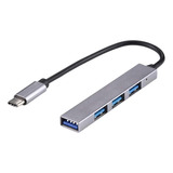 Adaptador Hub Tipo C 4 En 1 Usb 3.0 Hdmi 4k Multipuerto Mac