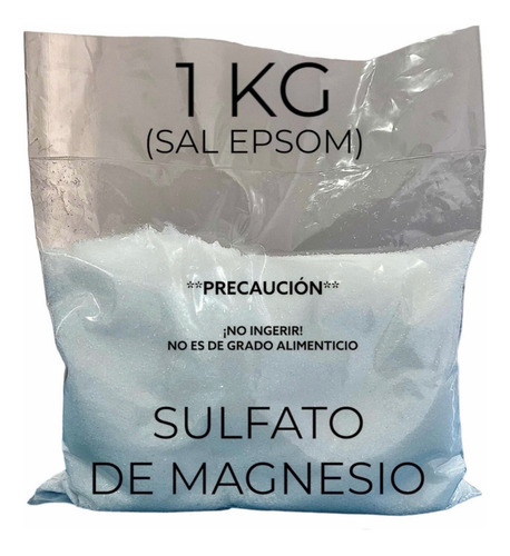 Sulfato De Magnesio O Sal Epsom 1 Kg Uso Externo