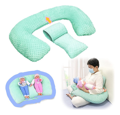 Almohada De Lactancia Doble Para Lactancia Gemelos, Almohada