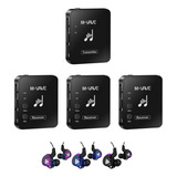 Kit M-vave Transmissor + 3 Receptores + 3 Fone Qkz