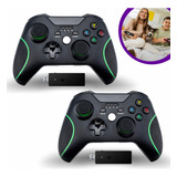 Kit 2 Controles S/ Fio Para Xbox One Compatível Bluetooth Pc