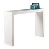 Mesa De Arrime Dressoire Laqueada Blanca 100x30 Minimalista