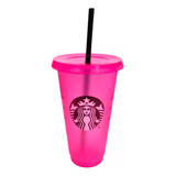 Vaso Starbucks Reutilizable - Logo Sirena Rosa 