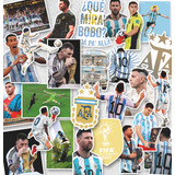 Pack 25 Stickers De La Afa Futbol Calcos Termos Compu Mate