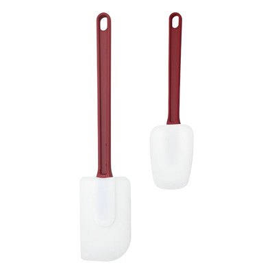 Espátula Miserable Y Cuchara Silicon Profesional 260ºc - 2pz Rojo | Meses sin interés