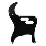 Black 3 Ply Pickguard Para Precision Bass Pb