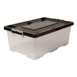 Caja Organizadora Plastica Grande Con Ruedas 62x40x25 40lt
