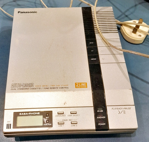 Panasonic Auto Logic Dual  Contestador Telefónico Vintage 