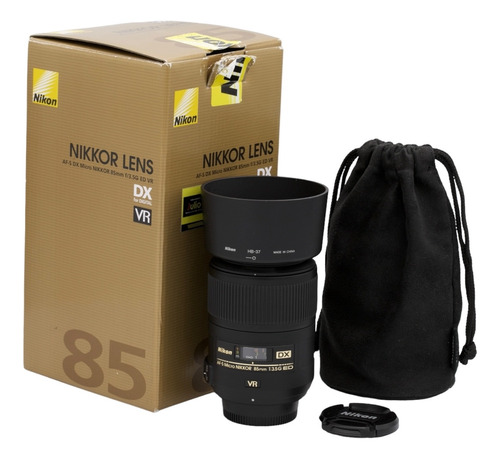 Lente Nikon 85mm F/3.5 Dx Vr Macro Con Caja