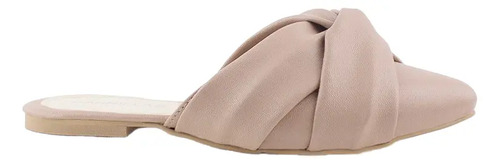 Mules Mujer Planos Nudo Moda Casual Piso Puntal