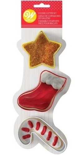 Set X3 Cortantes  Navideños Cookies Navidad Wilton Original