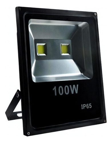 Reflector Led Osr Reflector Led 100w Con Luz Rgb Y Carcasa Negro 220v