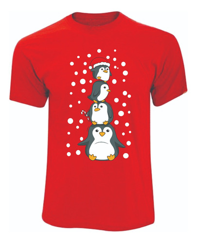 Camisetas Navideñas Navidad Pinguinos De Navidad