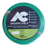 Cable Unipolar Argencable 2.5mm² Verde/amarillo X 100m