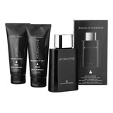 Kit Perfume Attractive (deo Colônia+pós-barba +shampoo)