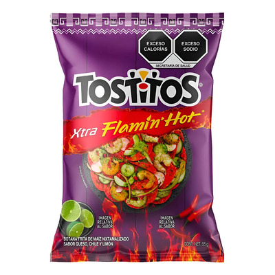 Sabritas Tostitos Xtra Flamín Hot Pack 25pz 55g | Envío gratis