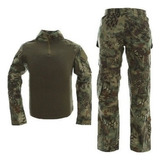 Conjunto Tactico Uniforme Manga Larga Camuflaje