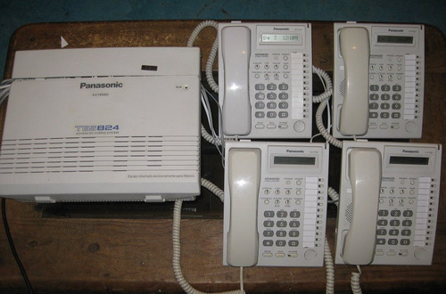 5 Telefonos Multilinea Panasonic Kx-t7730 Con Base Adaptada