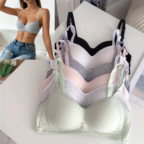Paquete 6 Brasier Con Doble Push-up, No Varillas. Básico | MercadoLibre