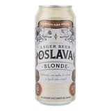 Oferta! Cerveza Oslava Lager Blonde Rubia Lata 473ml 4,5% V
