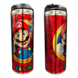 Termo Mario Videojuego Personalizado Acero Inox