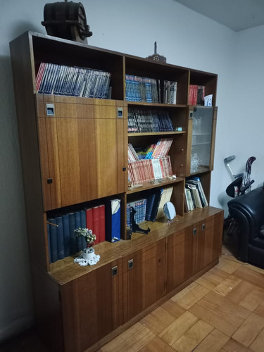 Mueble Biblioteca / Copero , 2 Cuerpos De Eucaliptus