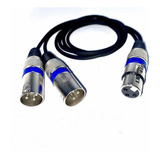 Cabo Y Xlr Femea 2 Xlr Macho 3 Metros