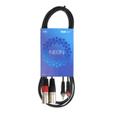 Cable Audio Kwc Neon 2 Rca A 2 Xlr Canon Macho 3 Metros