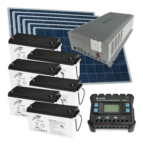 Kit Solar 3000w Hogar Full Off Grid Enertik