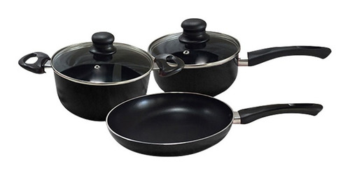 Bateria Set Juego De Ollas De Cocina 5 Piezas Antiadherente